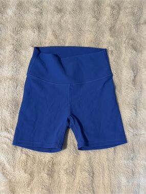 Hilo High-Waist Bike Shorts - Royal Blue